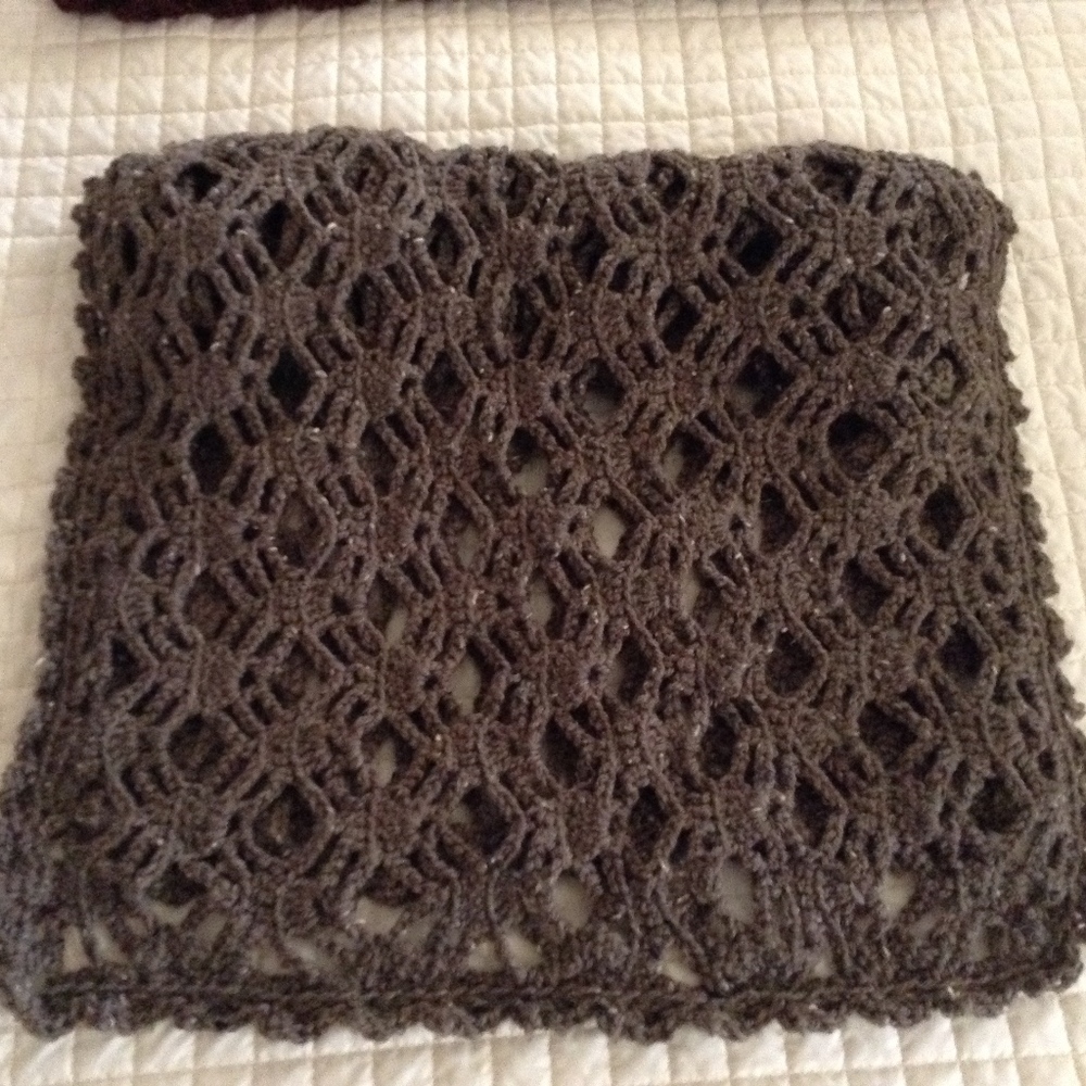 Handmade by Crochet "Simply Alluring" Design Shawl